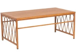 Woodard Aluminum Cane 42" Square Coffee Table