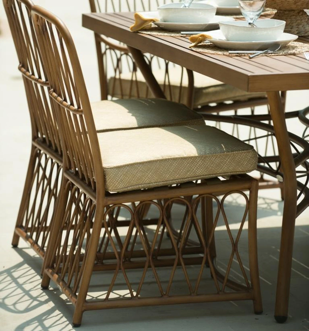 Woodard Aluminum Cane Dining Sidechair 3 Woodard Aluminum Cane Dining Sidechair - Image 3