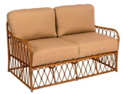 Woodard Aluminum Cane Loveseat