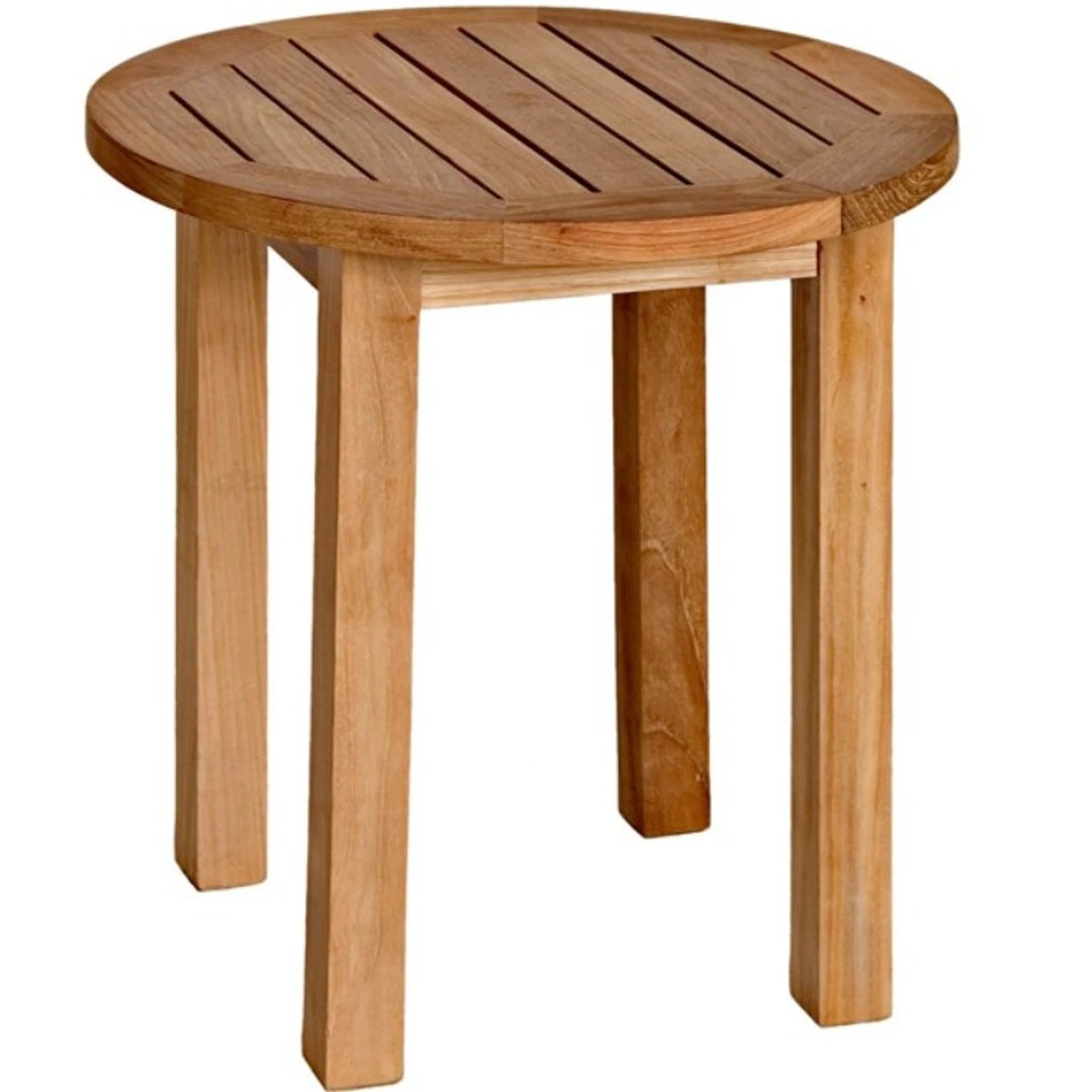 Three Birds Canterbury Teak Tall 20" Side Table 1 Three Birds Canterbury Teak Tall 20" Side Table
