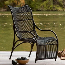 Woodard Cape Woven Wicker Large Lounge Chair