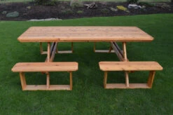 8 Foot Cedar Walk-in Picnic Table