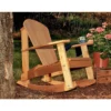 Cedar Adirondack Rocking Chair