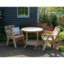 Cedar Country Hearts Bistro Set