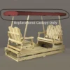 Cedar Deluxe Garden Glider- Canopy Only