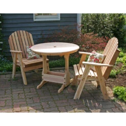 Cedar Fanback Bistro Set