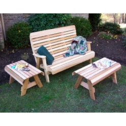 Cedar Twin Ponds Bench Set