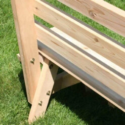 Cedar Cross Legged Picnic Table With Two Backed Benches Kit