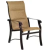 Woodard Aluminum Cortland Padded Sling 6 Seat Dining Set