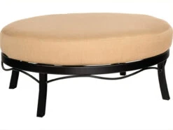 Woodard Aluminum Cortland Cushion Universal Oval Ottoman