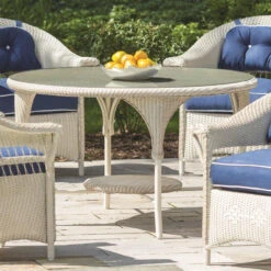 Lloyd Flanders Universal Loom 42" Round Dining Table -Patio Furniture Store dining table edited 02980.1698948357