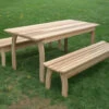 Family Dining Set With Backless Benches - Cedar