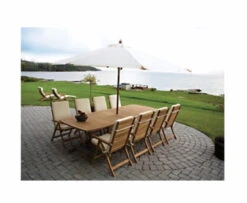 Royal Teak Gala 84" - 102" - 120" Double Leaf Expansion Table Set & 8 Estate Chairs -Patio Furniture Store gala teak 84 102 120 double leaf expansion table set 8 estate chairs 92 25009.1683577520