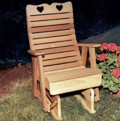 Glider Chair - Cedar Royal Country Hearts