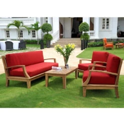 HiTeak Grande Inland Deep Seating Group -Patio Furniture Store hi teak grande inland deep seating group 29 89447.1684525563