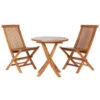 Rustic Java Teak 3 Piece Bistro Set