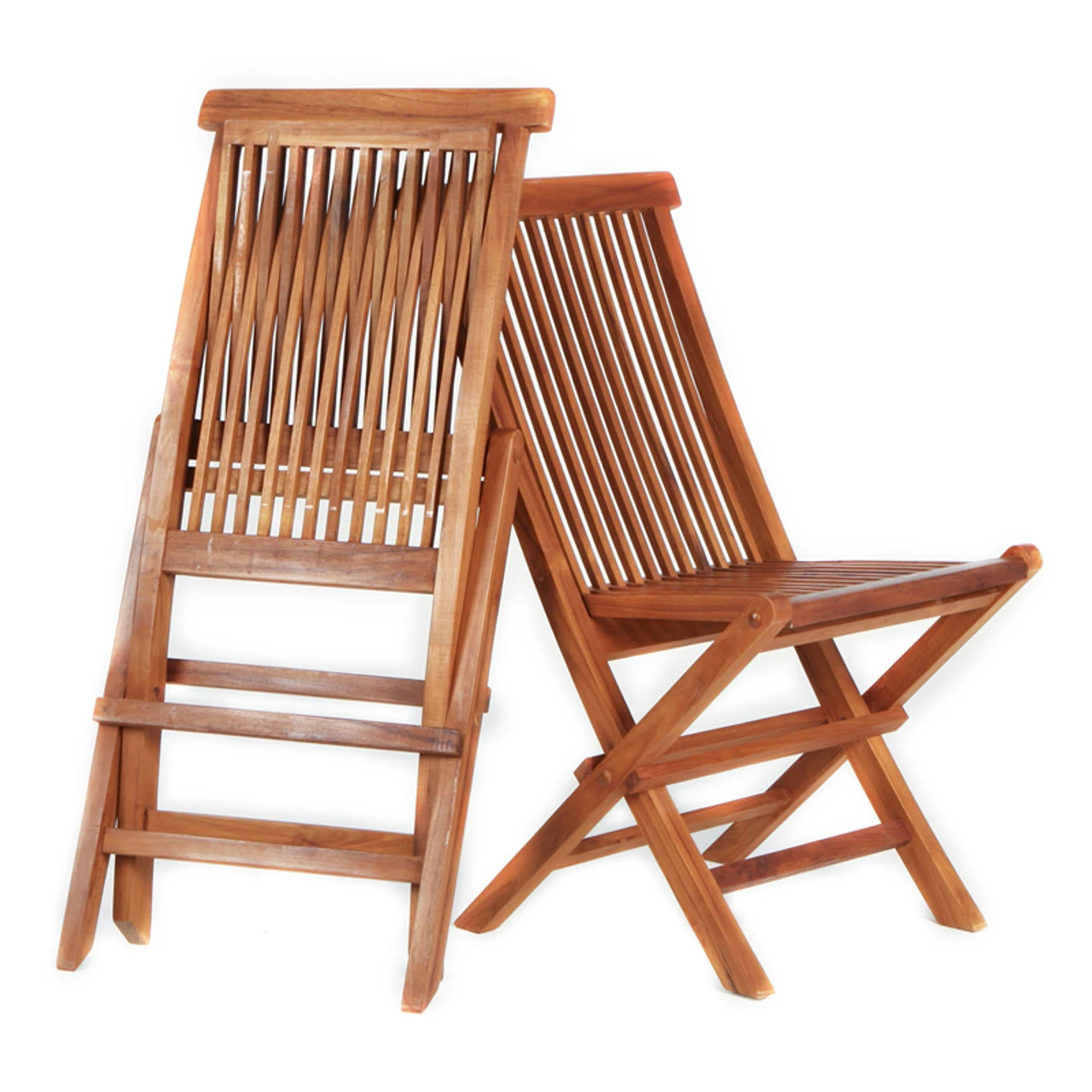 Rustic Java Teak Folding Chair - Set/2 1 Rustic Java Teak Folding Chair - Set/2
