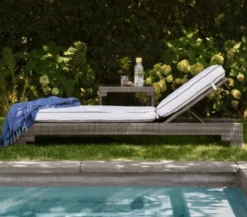 Woodard Lorenzo Wicker Chaise Lounge Chair By Alexa Hampton