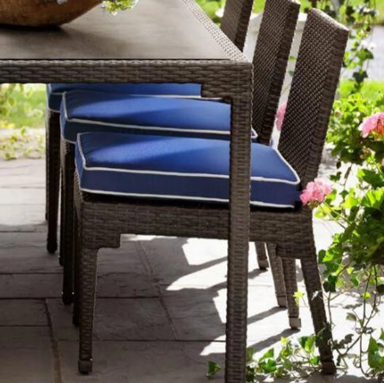 Woodard Lorenzo Wicker Dining Side Chair By Alexa Hampton 2 Woodard Lorenzo Wicker Dining Side Chair By Alexa Hampton - Image 2