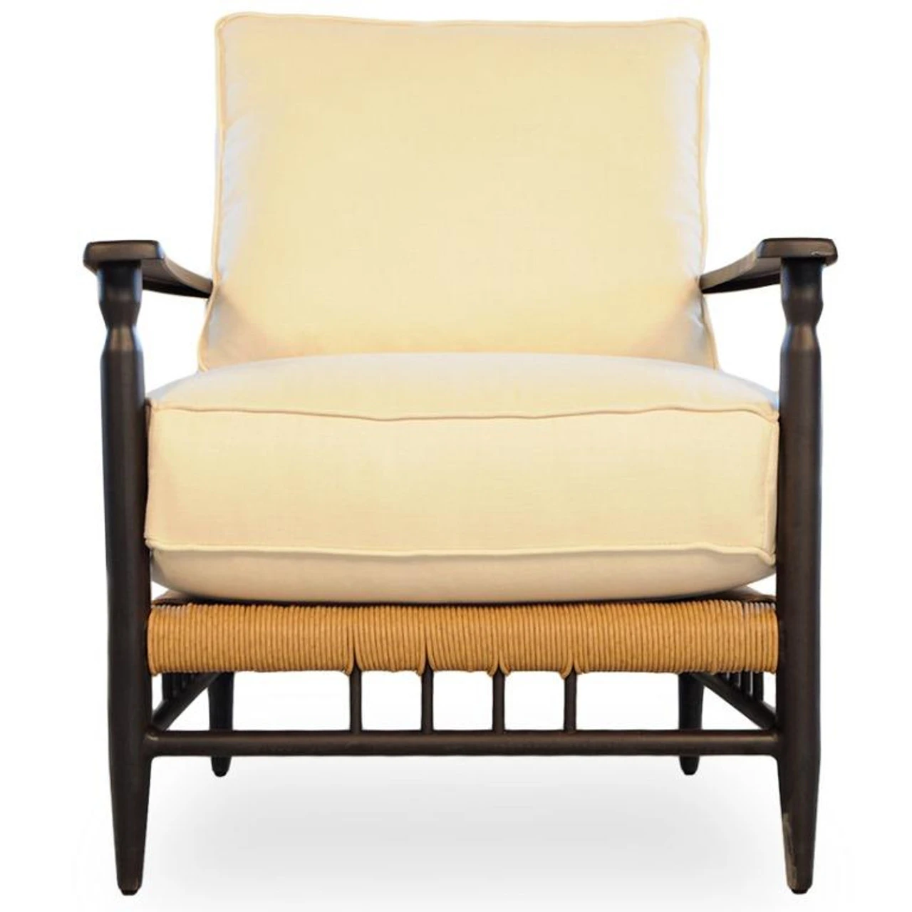 Lloyd Flanders Vinyl Wicker Low Country Lounge Chair 2 Lloyd Flanders Vinyl Wicker Low Country Lounge Chair - Image 2