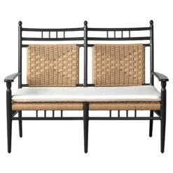 Lloyd Flanders Vinyl Wicker Low Country Woven Settee 10 Lloyd Flanders Vinyl Wicker Low Country Woven Settee -Patio Furniture Store low country bench edited 96497.1675272804
