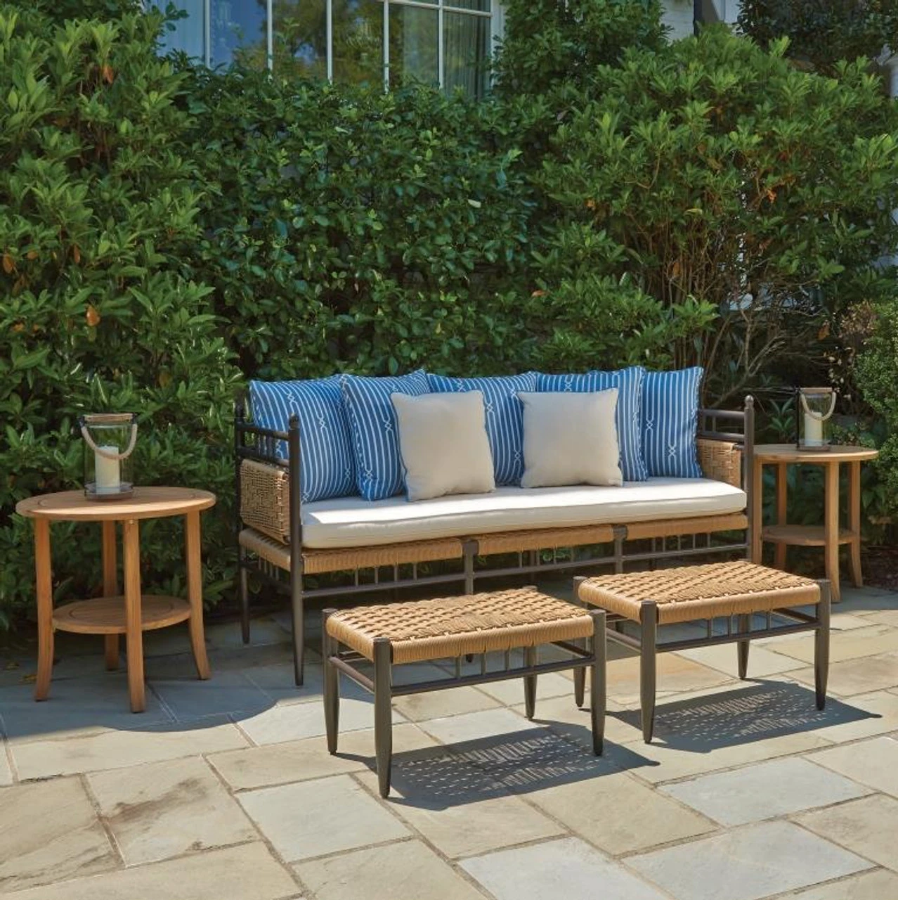 Lloyd Flanders Low Country Garden Bench Lounge Set 4 Lloyd Flanders Low Country Garden Bench Lounge Set - Image 4