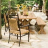 Lloyd Flanders Low Country 8 Seat Trestle Dining Set With Bench