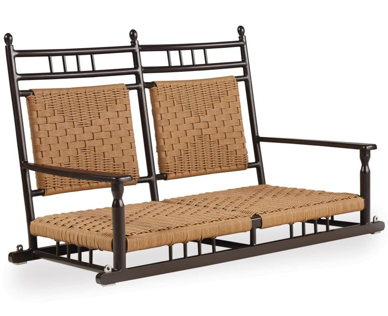 Lloyd Flanders Vinyl Wicker Low Country Woven Porch Swing 4 Lloyd Flanders Vinyl Wicker Low Country Woven Porch Swing - Image 4