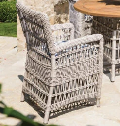 Lloyd Flanders Vinyl Wicker Mackinac Dining Armchair 9 Lloyd Flanders Vinyl Wicker Mackinac Dining Armchair -Patio Furniture Store mackinac dining arm chair back 93553.1673904390