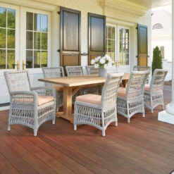 Lloyd Flanders Mackinac 8 Seat Dining Set -Patio Furniture Store mackinac large dining set 20724.1674057100
