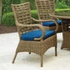 Lloyd Flanders Vinyl Wicker Magnolia Dining Armchair