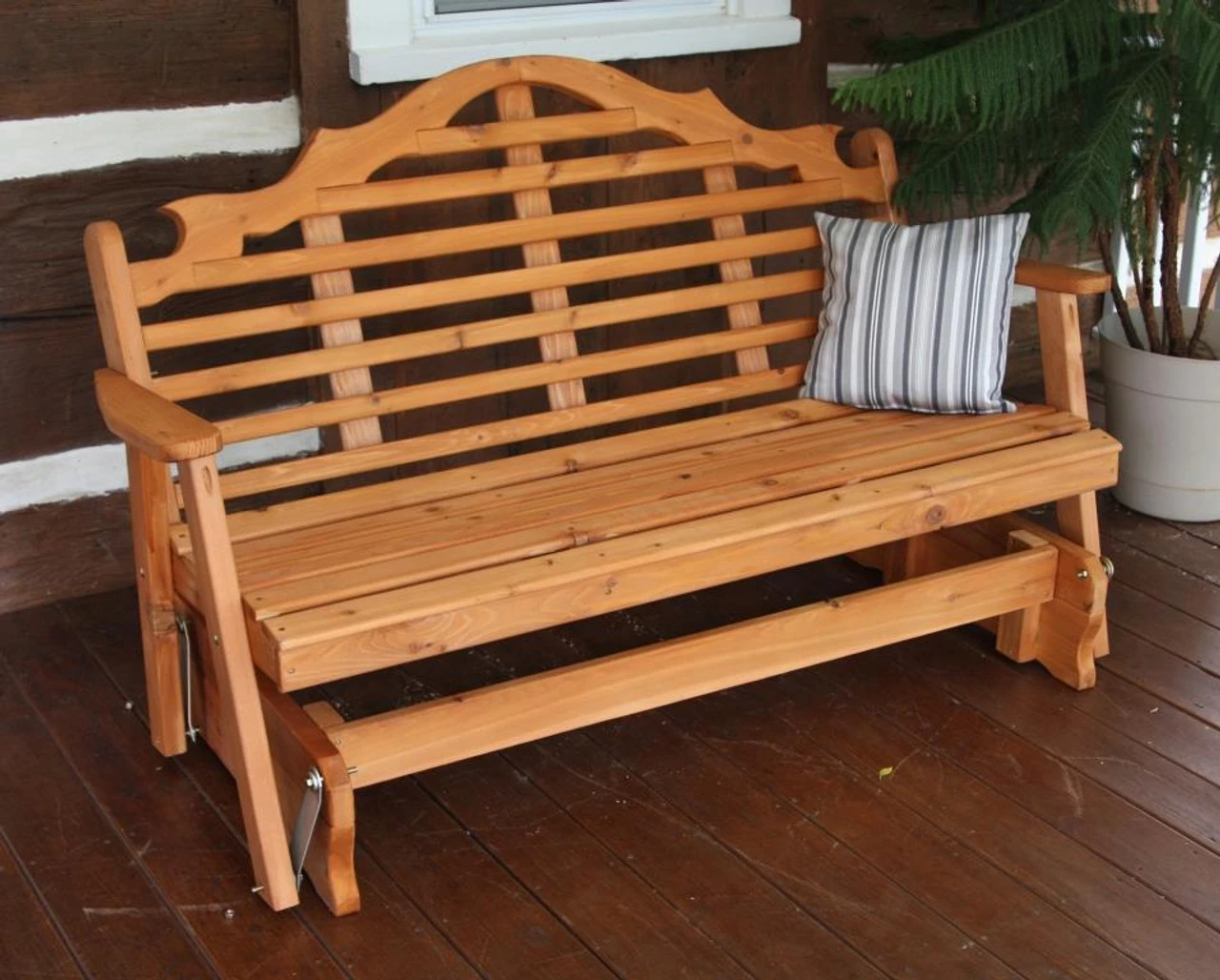 Marlboro Cedar Glider Bench (4', 5' Or 6') 1 Marlboro Cedar Glider Bench (4', 5' Or 6')