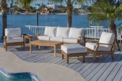 Royal Teak Miami Deep Seating Group - 6pc Set -Patio Furniture Store miami teak deep seating group 6pc set 109 07284.1646965815
