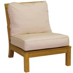 Three Birds Monterey Teak Sectional Armless Chair