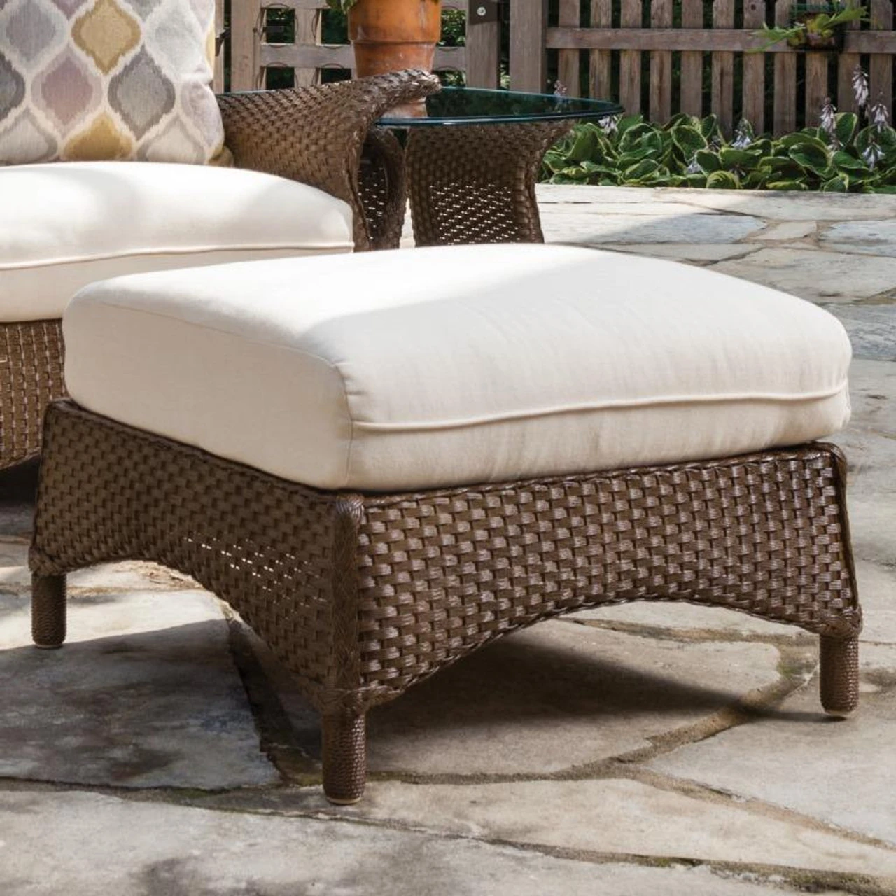 Lloyd Flanders Loom Mandalay Ottoman 2 Lloyd Flanders Loom Mandalay Ottoman - Image 2