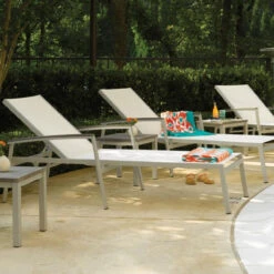 Oxford Garden 3 Pc Travira Sling Chaise Lounge Set - July 4th Sale - Good 'til The 8th!