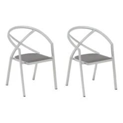 Oxford Garden Azal Stackable Dining Arm Chairs (Set Of 2) - July 4th Sale - Good 'til The 8th! -Patio Furniture Store oxford garden azal stackable dining arm chairs set of 2 29 82905.1646936912