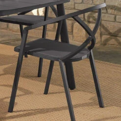 Oxford Garden Azal Stackable Dining Arm Chairs (Set Of 2) - July 4th Sale - Good 'til The 8th!