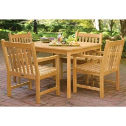 Oxford Garden Classic 4 Seat Teak Dining Set - July 4th Sale - Good 'til The 8th! -Patio Furniture Store oxford garden classic 4 seat teak dining set 27 50833.1646961998