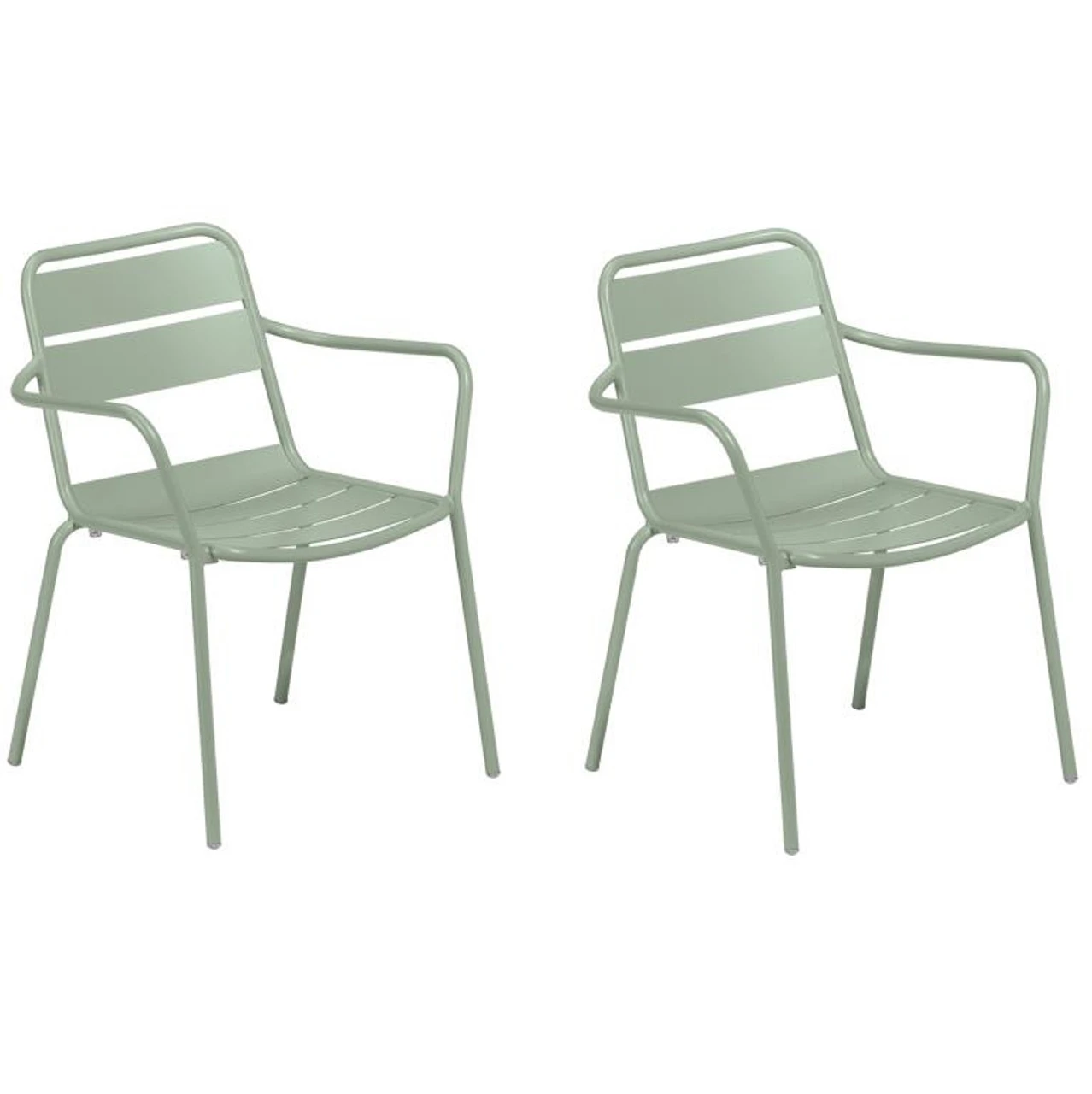 Oxford Garden Kapri Stackable Arm Chair (Set Of 2) - July 4th Sale - Good 'til The 8th! 2 Oxford Garden Kapri Stackable Arm Chair (Set Of 2) - July 4th Sale - Good 'til The 8th! - Image 2