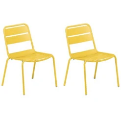 Oxford Garden Kapri Stackable Side Chair (Set Of 2) - July 4th Sale - Good 'til The 8th!