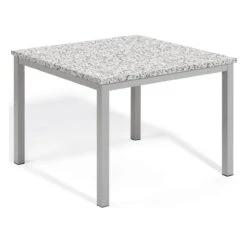 Oxford Garden Travira 39" Square Granite Lite-Core Top Dining Table - Soon To Be Discontinued