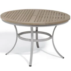 Oxford Garden Travira 48" Round Tekwood Top Dining Table - July 4th Sale - Good 'til The 8th!