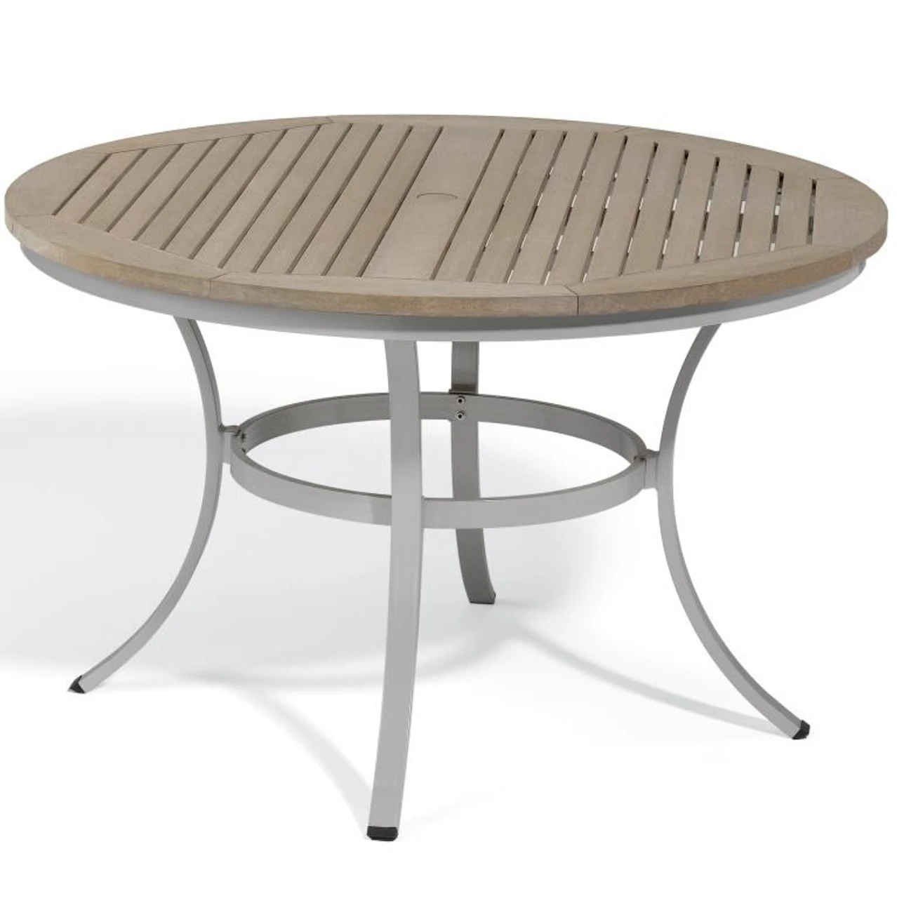 Oxford Garden Travira 48" Round Tekwood Top Dining Table - July 4th Sale - Good 'til The 8th! 1 Oxford Garden Travira 48" Round Tekwood Top Dining Table - July 4th Sale - Good 'til The 8th!