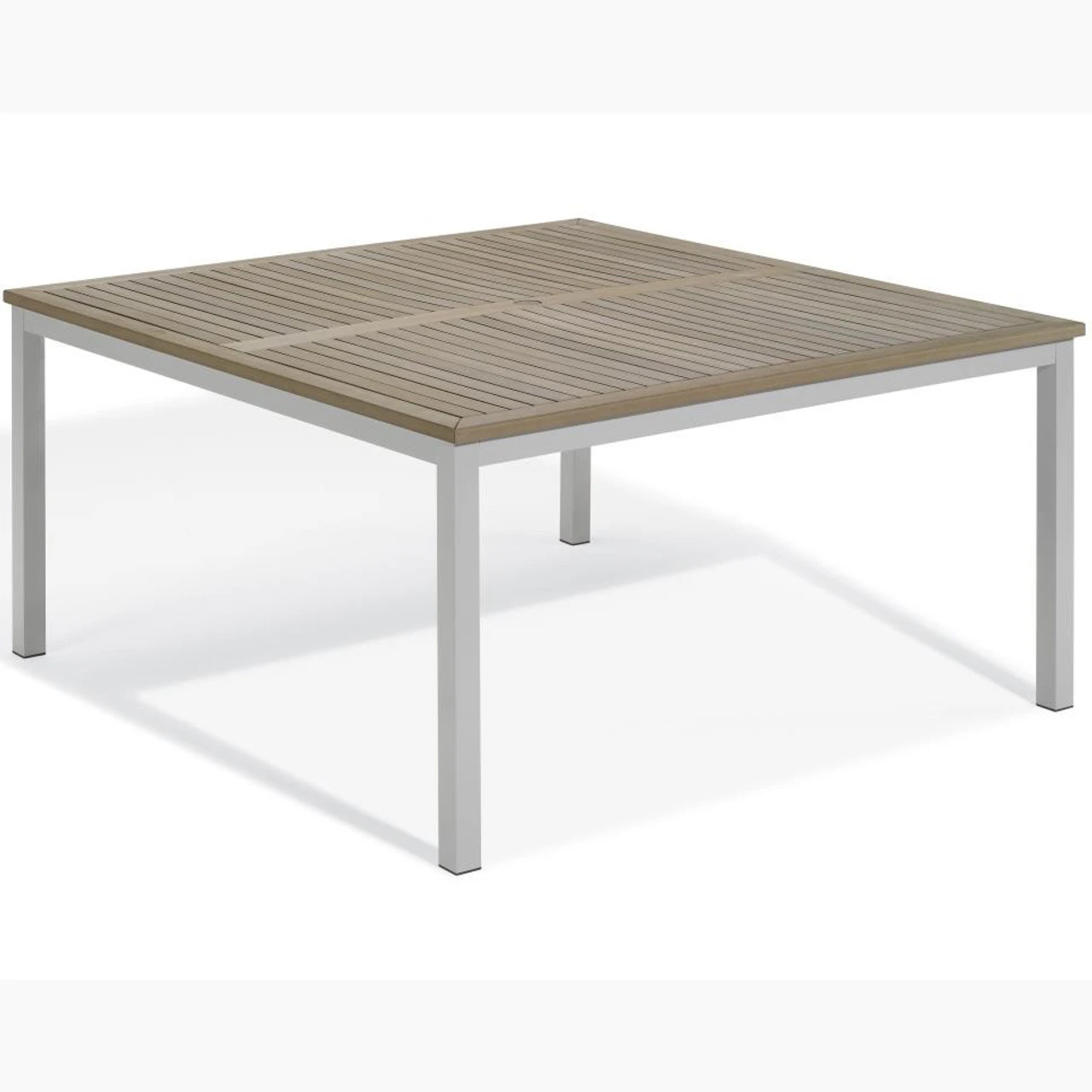 Oxford Garden Travira 60" Square Tekwood Top Dining Table - July 4th Sale - Good 'til The 8th! 1 Oxford Garden Travira 60" Square Tekwood Top Dining Table - July 4th Sale - Good 'til The 8th!