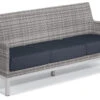 Oxford Garden Travira Argento Resin Wicker Sofa - July 4th Sale - Good 'til The 8th!