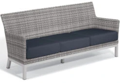 Oxford Garden Travira Argento Resin Wicker Sofa - July 4th Sale - Good 'til The 8th!