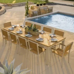 Oxford Garden Travira Tekwood 10 Seat Rectangular Dining Set - July 4th Sale - Good 'til The 8th! 9 Oxford Garden Travira Tekwood 10 Seat Rectangular Dining Set - July 4th Sale - Good 'til The 8th! -Patio Furniture Store oxford garden travira tekwood 8 seat square dining set 95 07996.1646937155
