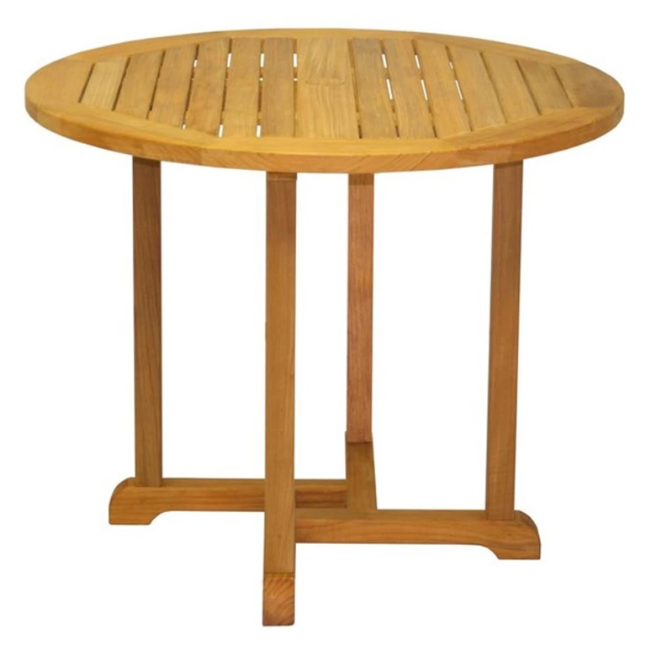 Three Birds Oxford Teak 42" Round Bar Table 2 Three Birds Oxford Teak 42" Round Bar Table - Image 2