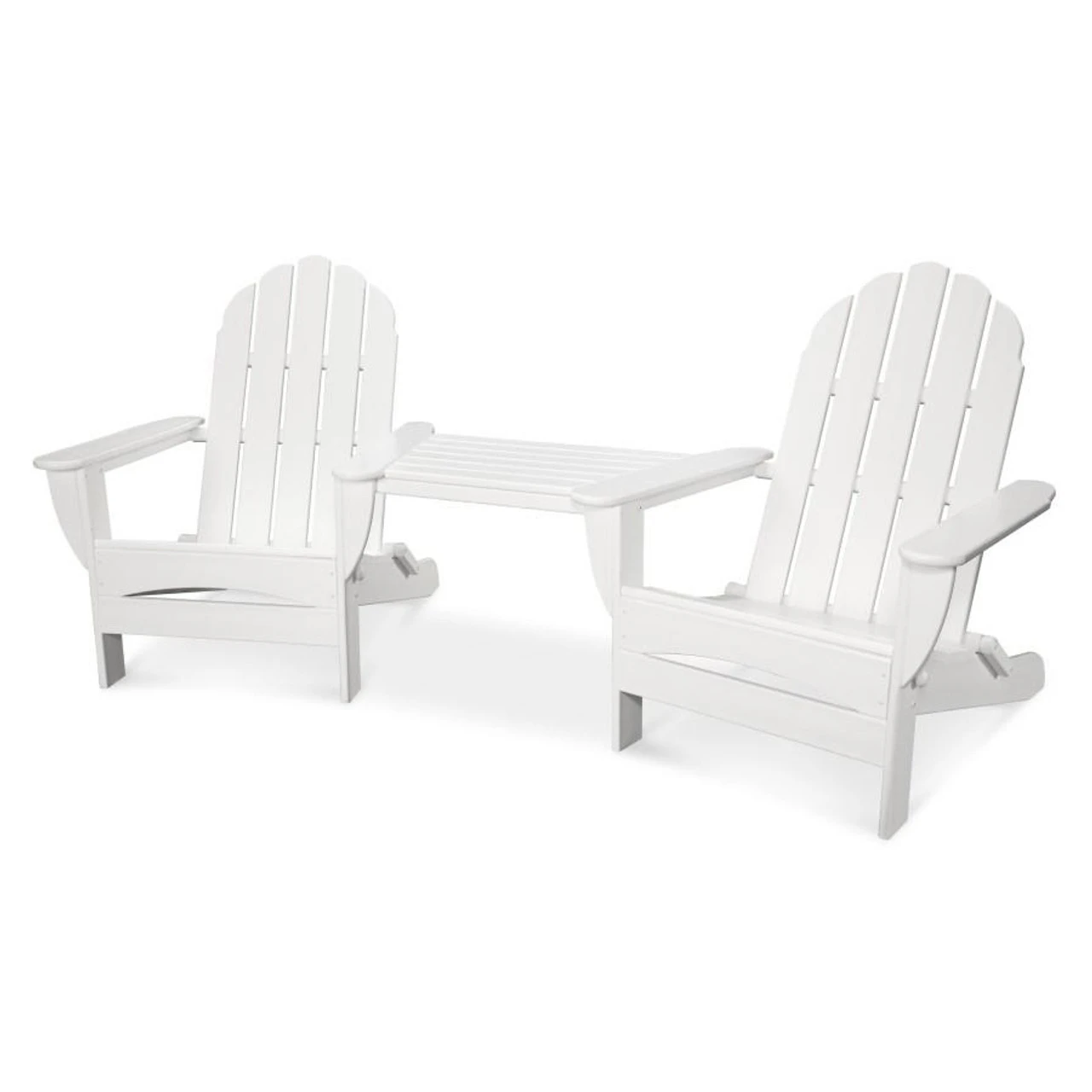 POLYWOOD® Classic Oversized Adirondack Tete-a-Tete Set-Currently Unavailable 1 POLYWOOD® Classic Oversized Adirondack Tete-a-Tete Set-Currently Unavailable